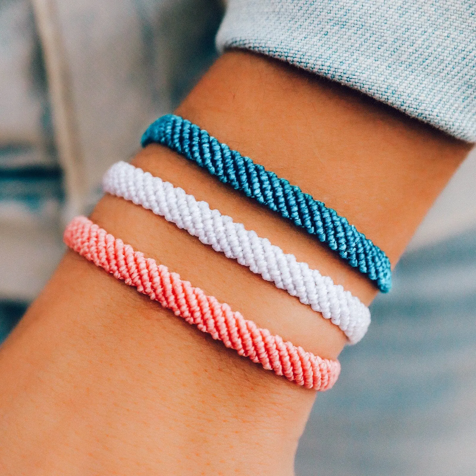 Half Flat Woven Bracelet