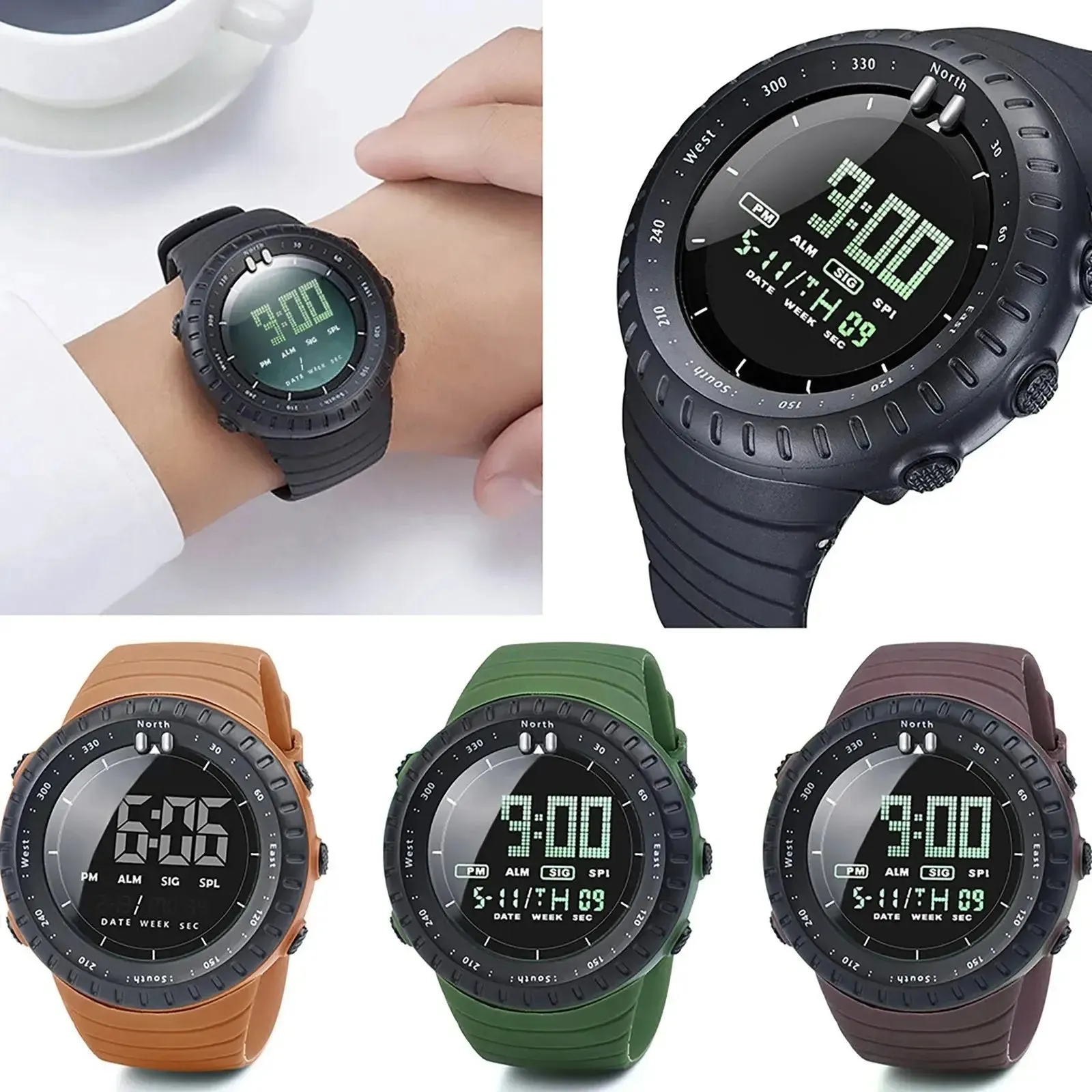 Hot Sale Men's Watch Simple High Quality Led Digital Watch For Women Men Fashionable Unisex Watch Electronic Sport Watches