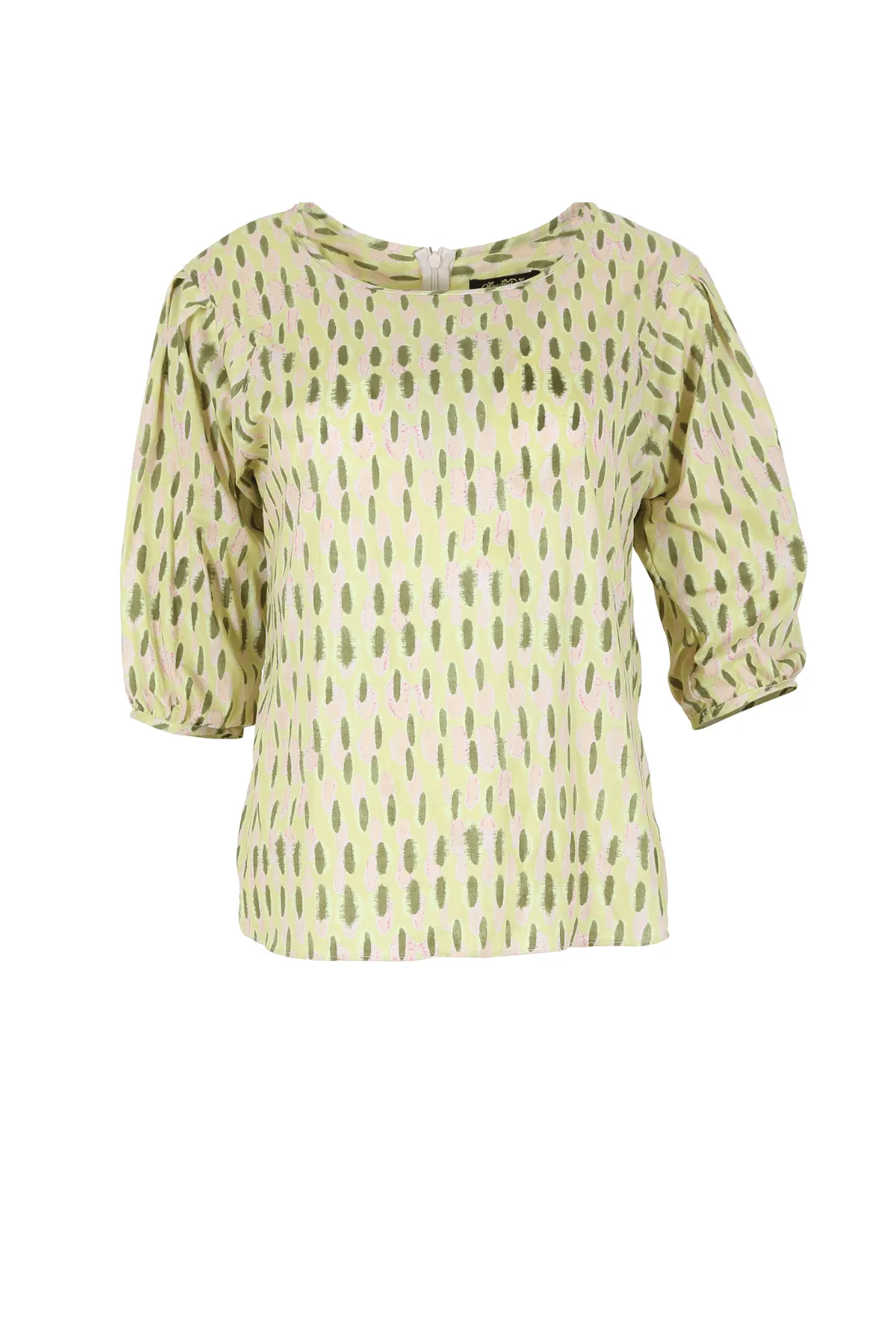 Ibiza Blouse Lime in Cotton