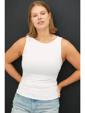 Kimberly Boat Neck Tank- Plus Size