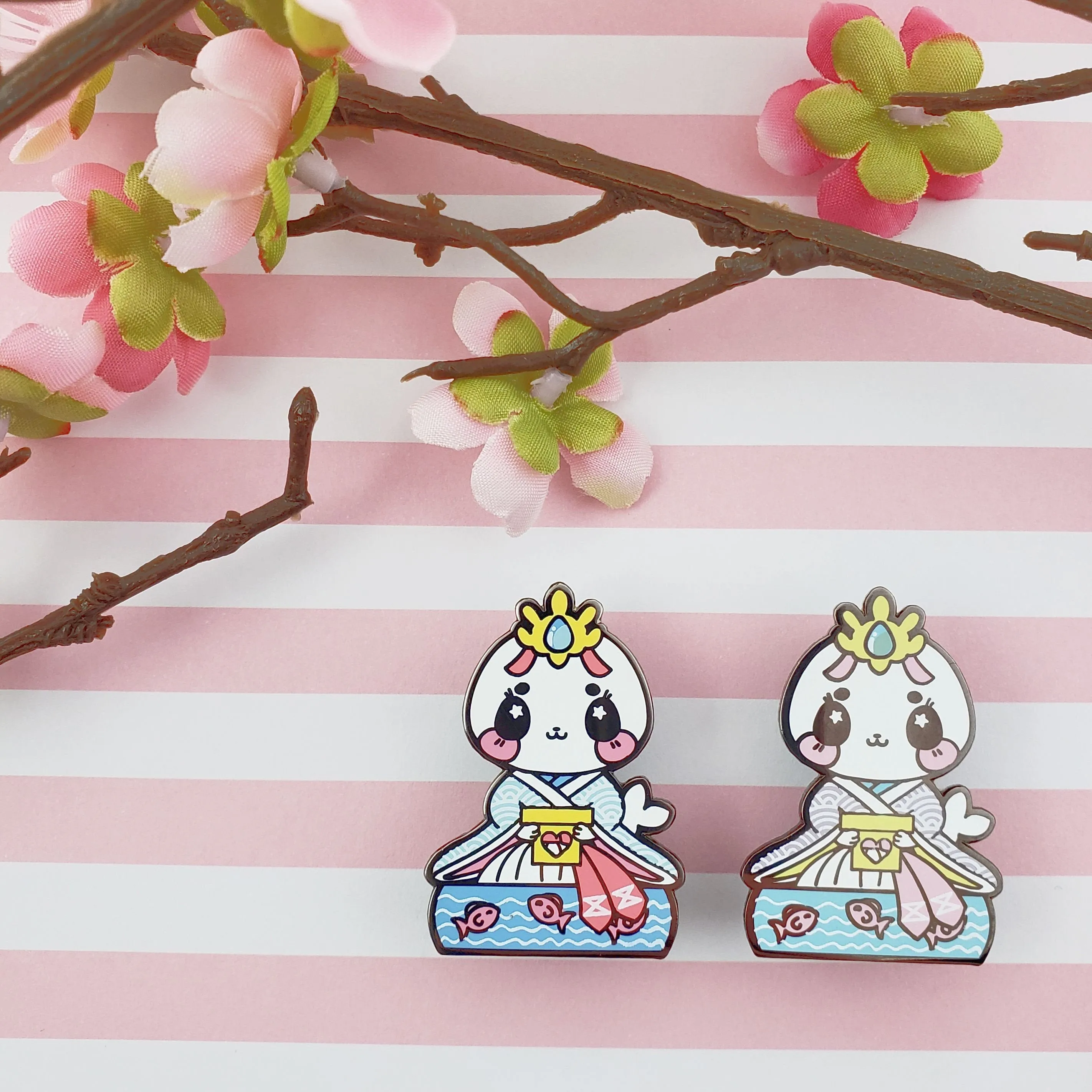 Lady Harp Seal: Girl's Day Animal Enamel Pins