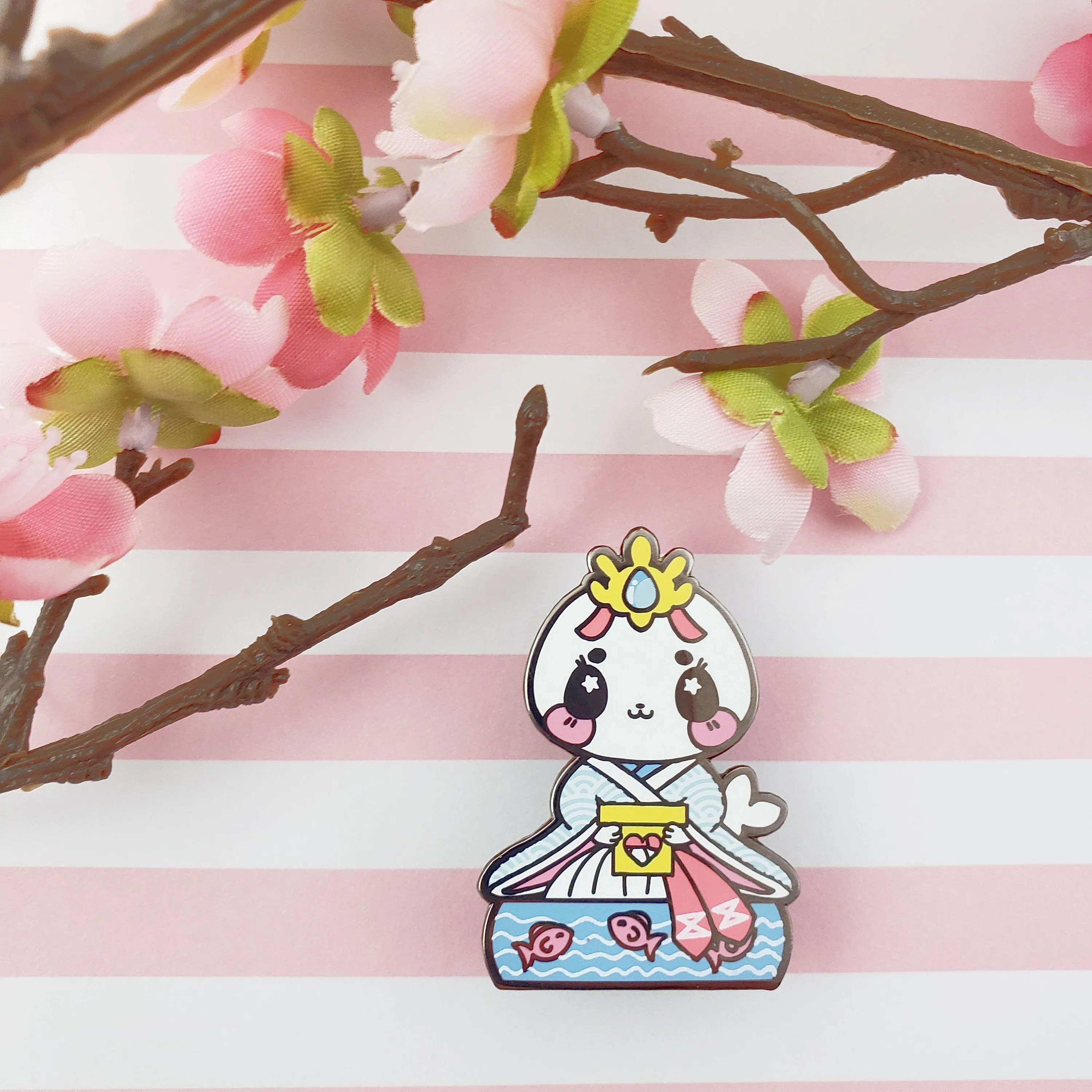 Lady Harp Seal: Girl's Day Animal Enamel Pins