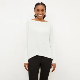 Lasha Top - Micro Pleat :: Ivory