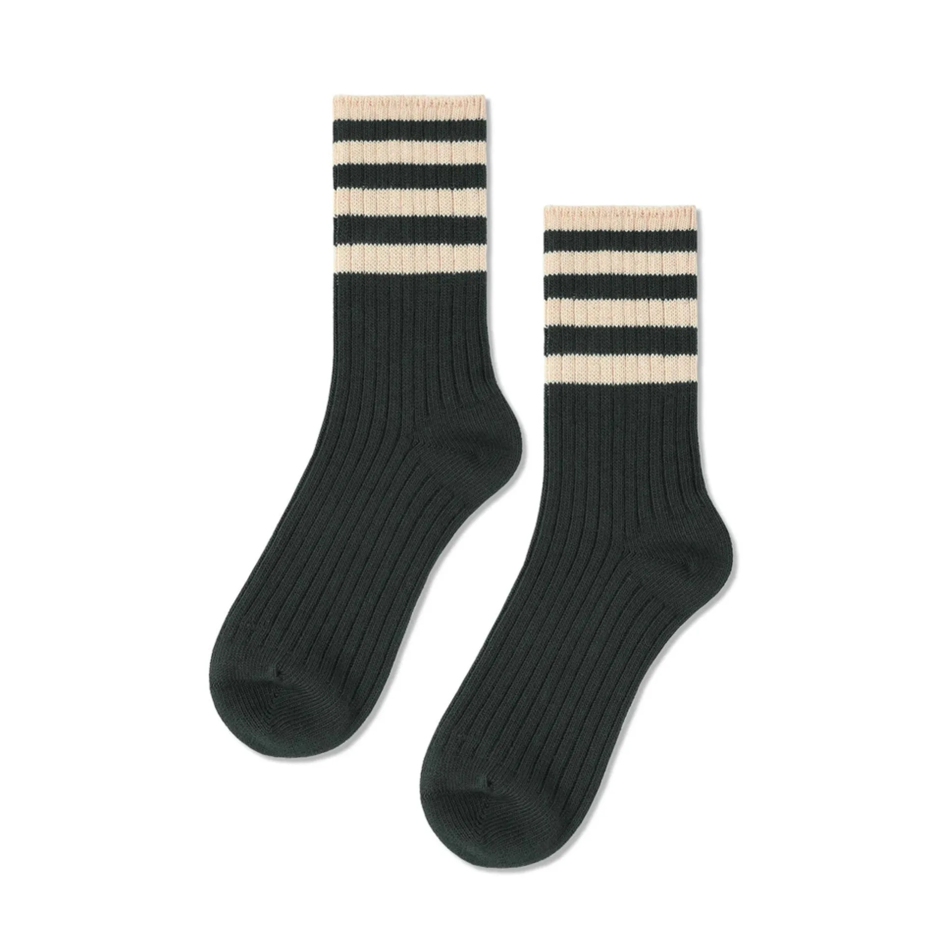 Lexi Crew Socks Black - (No Grips)