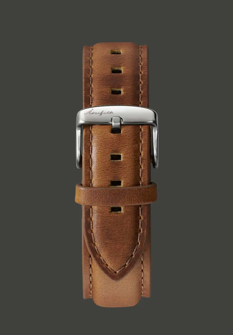 Light Brown Leather Strap 18 mm