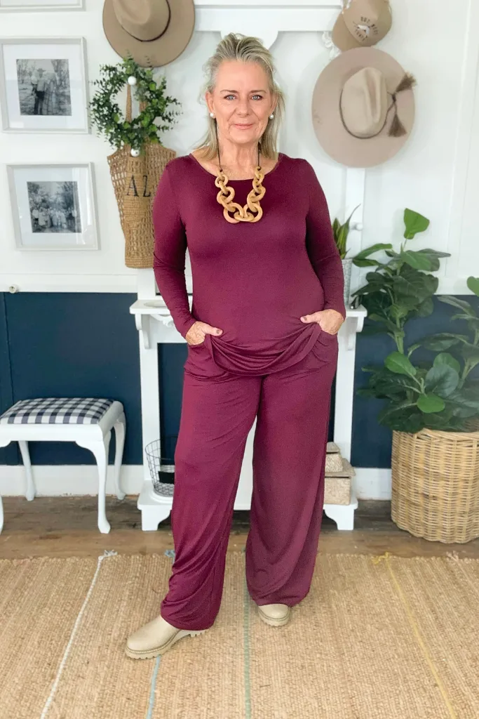 Margot Top - Burgundy