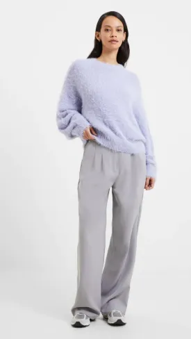 Meena Fluffy Boat Neck Sweater - Cosmic Sky