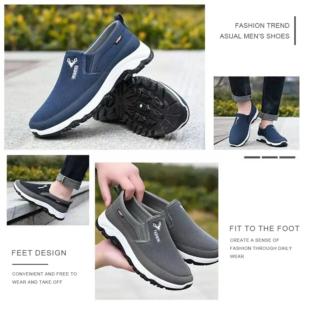 Men Penny Boat Shoes Sports Shoes Breathable Running Hiking Sneakers Slip On Non-Slip for Outdoor Activity Hiking Walking