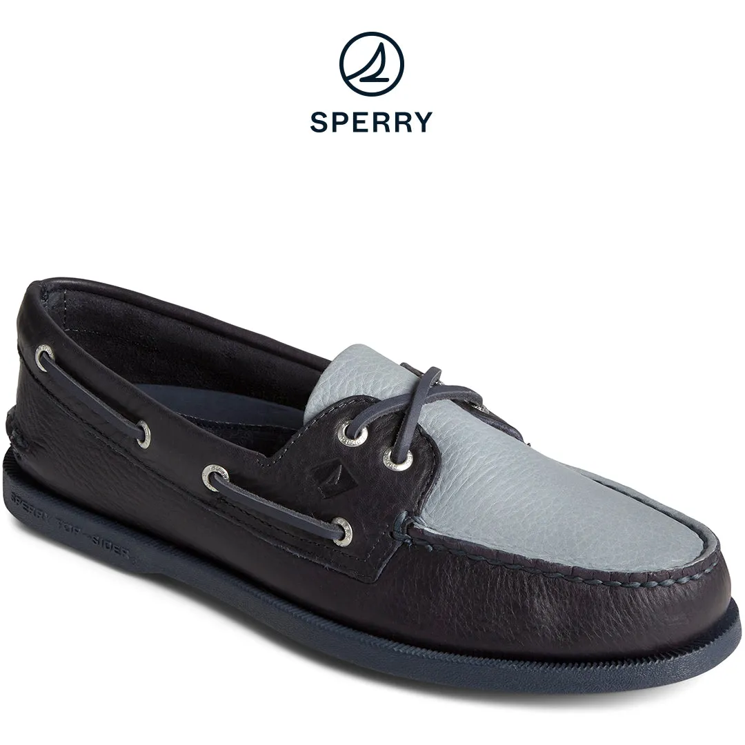 Men's Authentic Original™ Tumbled Boat Shoe Navy (STS25293)