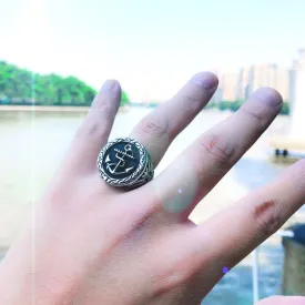 Men's Punk Boat Anchor Rings