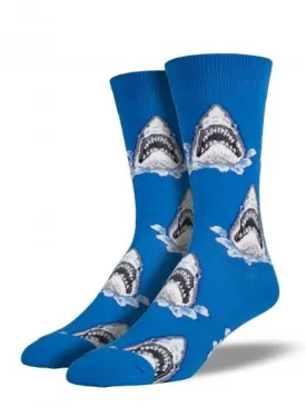 Men's Shark Attack Graphic Socks