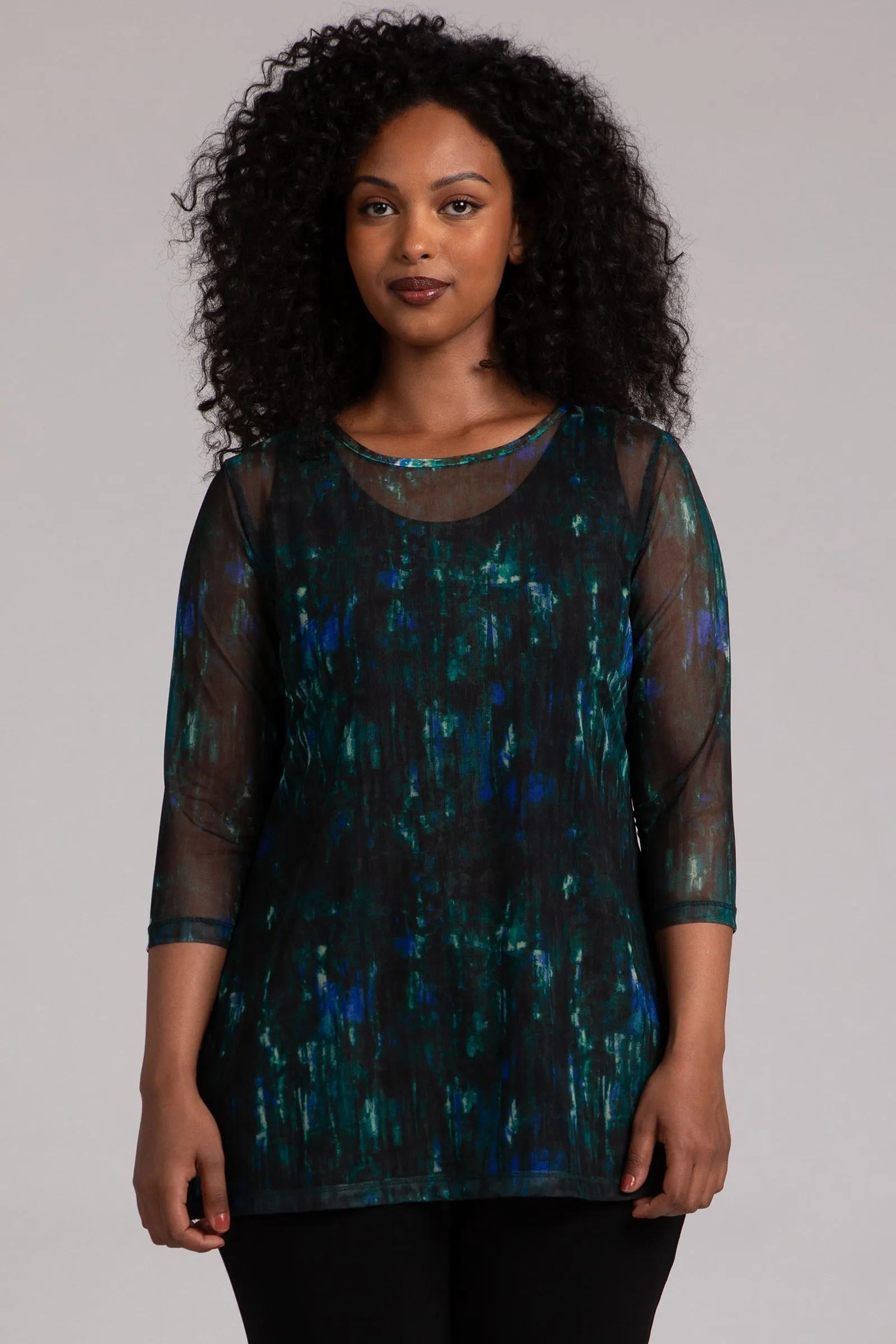 Mesh Nu Ideal Tunic | Camo Forest