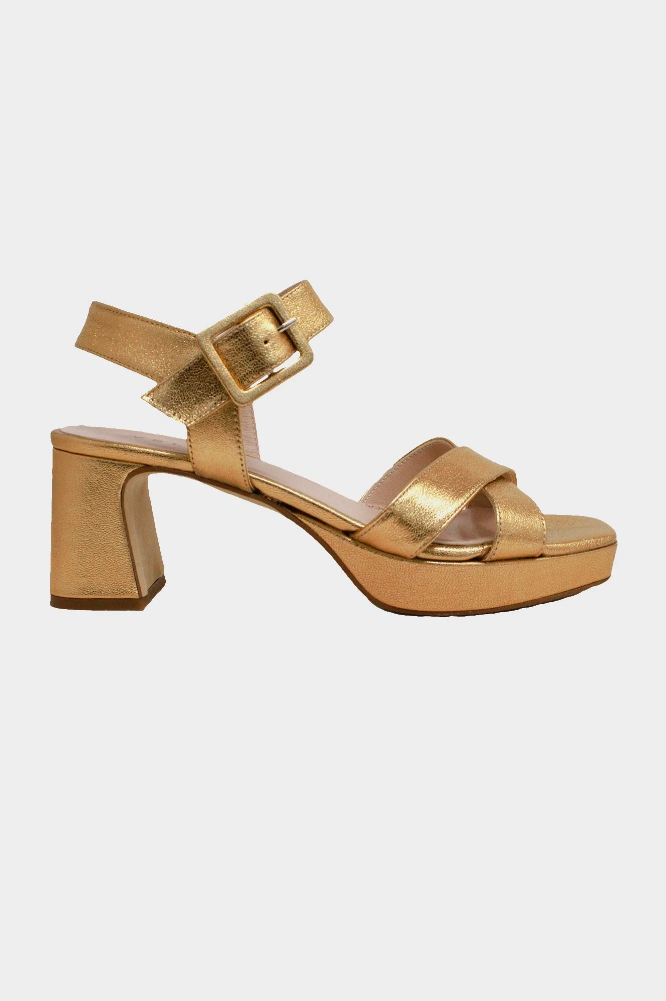 Metallic Platform Heels | Gold