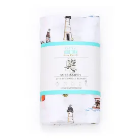 Mississippi Baby Muslin Swaddle Receiving Blanket