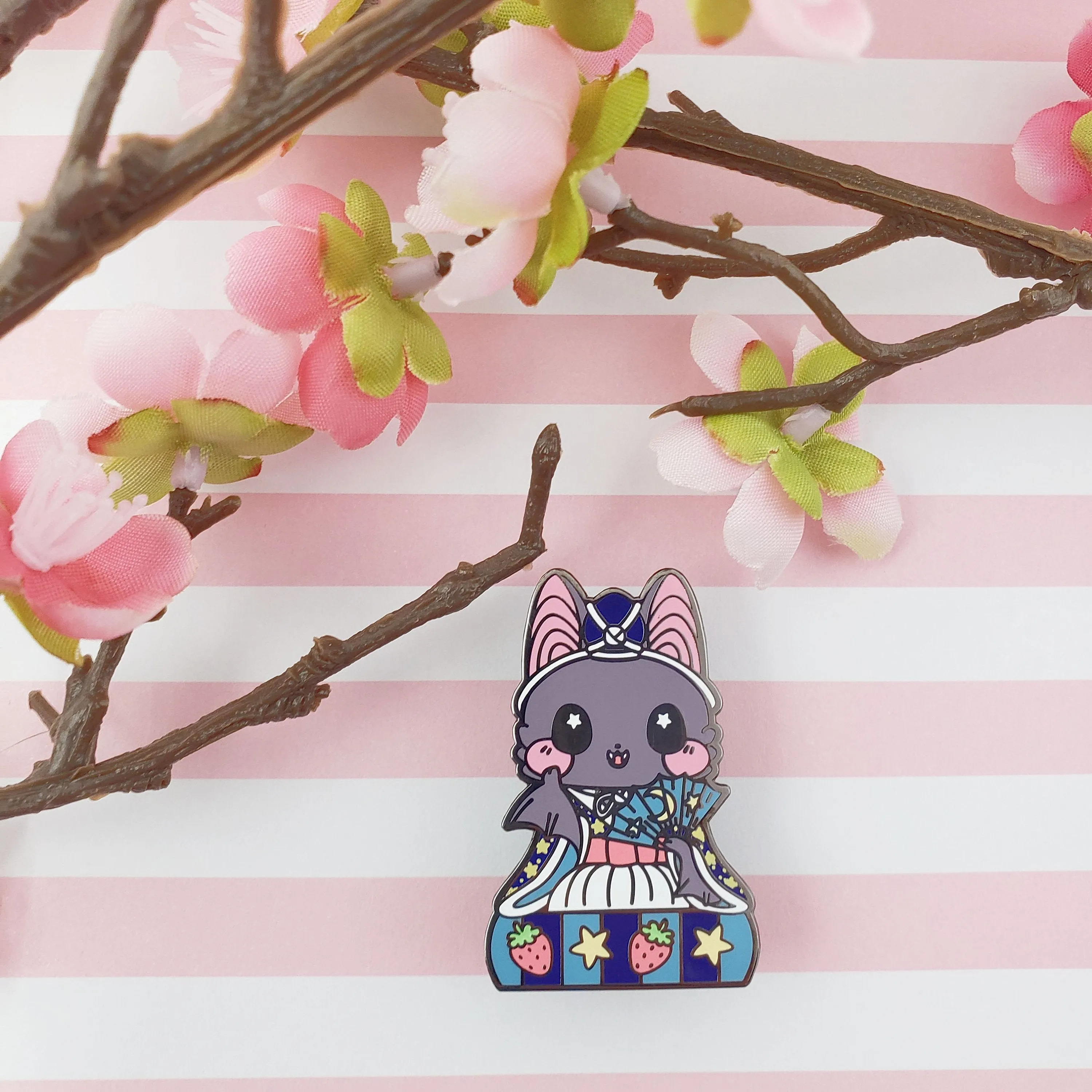 Musician Bat: Girl's Day Animal Enamel Pins