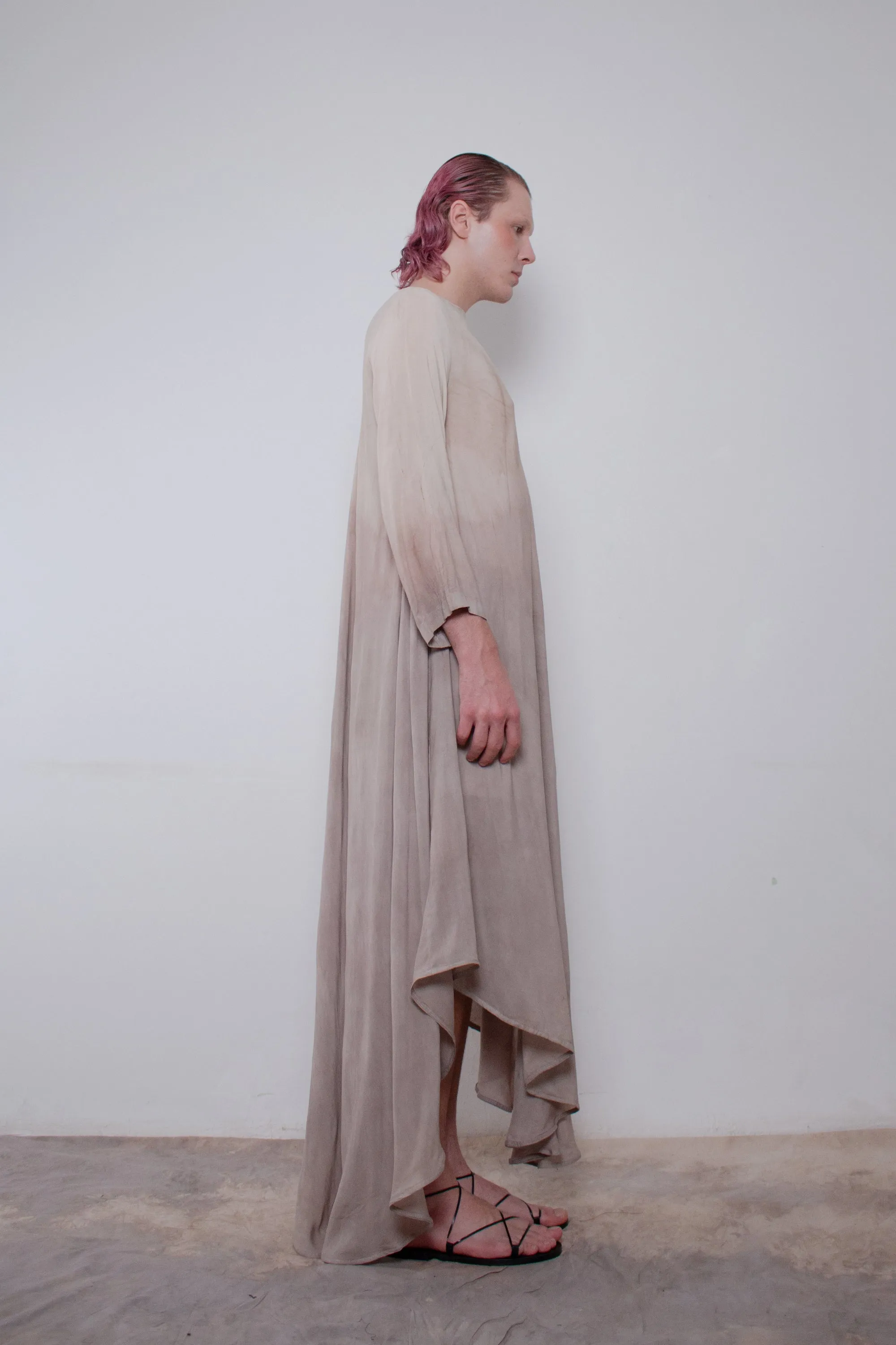 Naturally Dyed Cotton Voile Dress