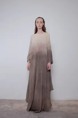 Naturally Dyed Dark Cotton Voile Dress