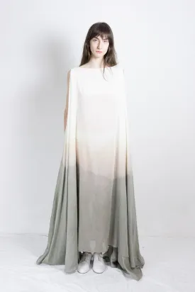 Naturally dyed silk Medusae dress