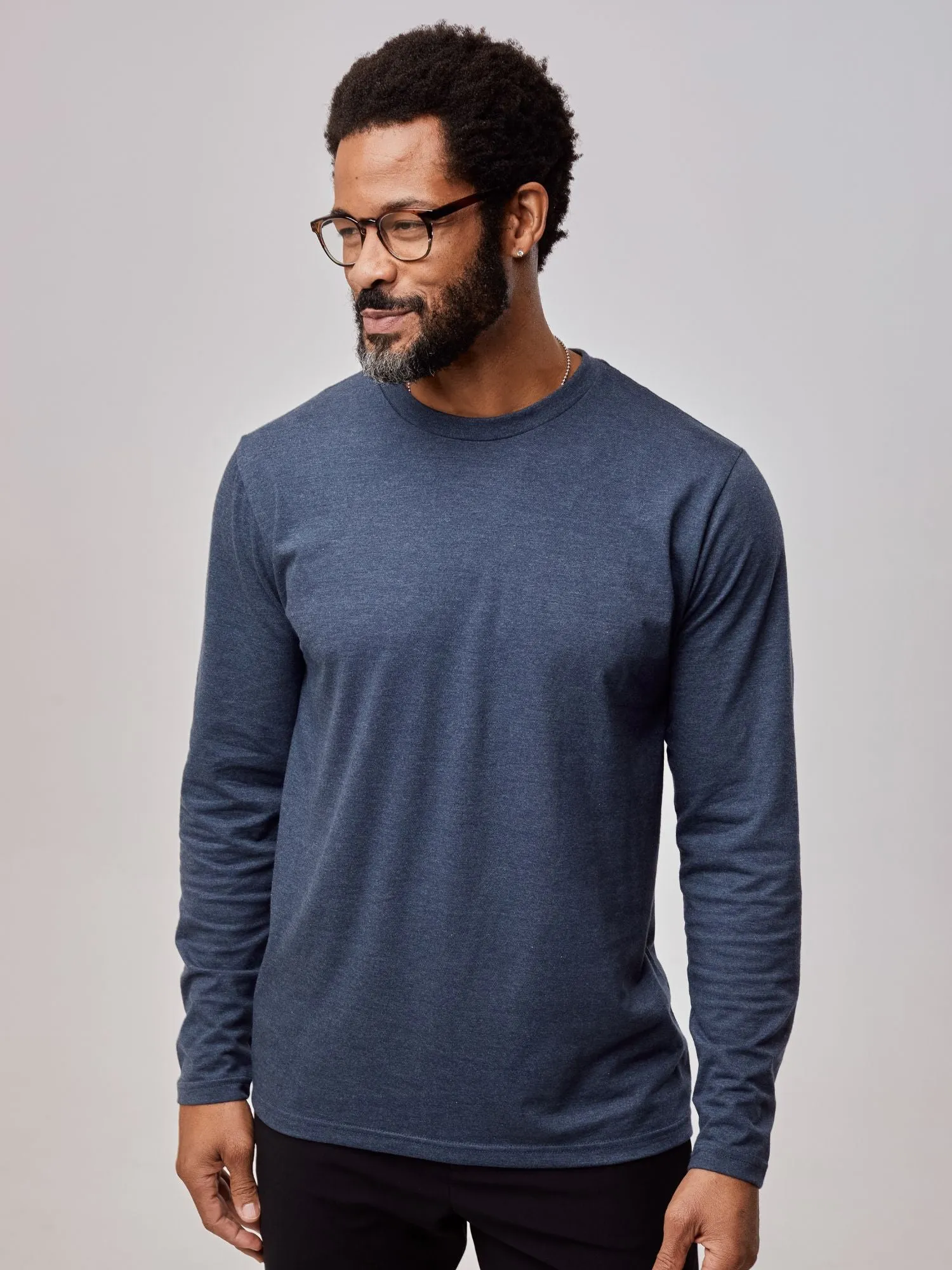 Navy Long Sleeve Crew Neck