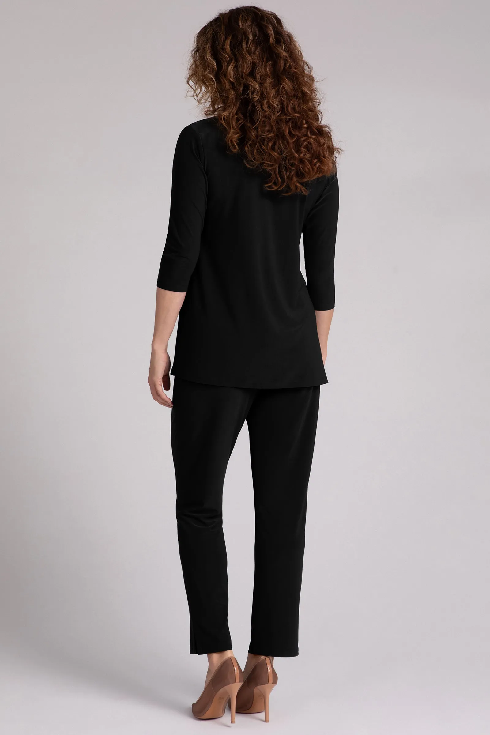 Nu Ideal V-Neck Tunic | Black