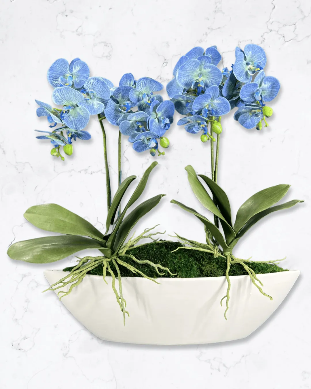 Orchid Centerpiece in Boat Bowl