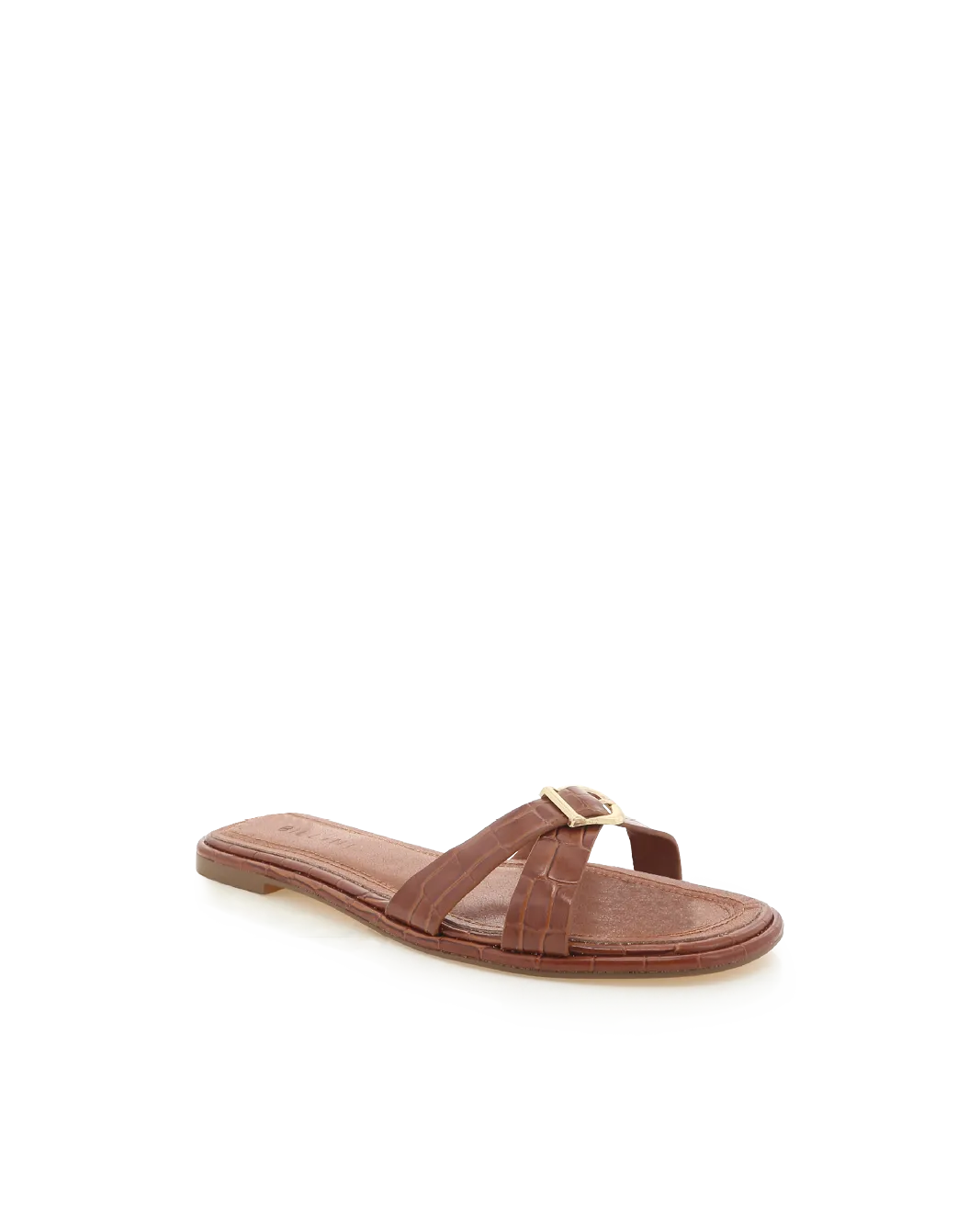 PERLINE - DARK TAN CROC