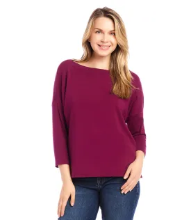 Petite Size Boatneck Top