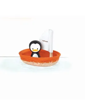 PLAN TOYS - Penguin Boat Bath Toy