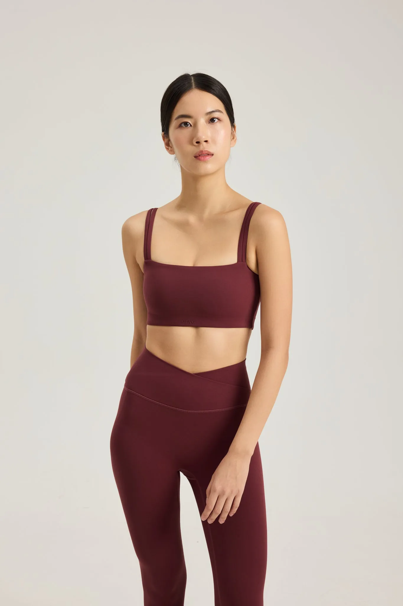 Reversible Boat Neck Bra in Dark Cherry