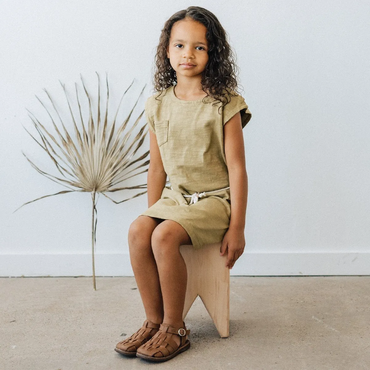 SALE- Organic Field Dress - Fawn