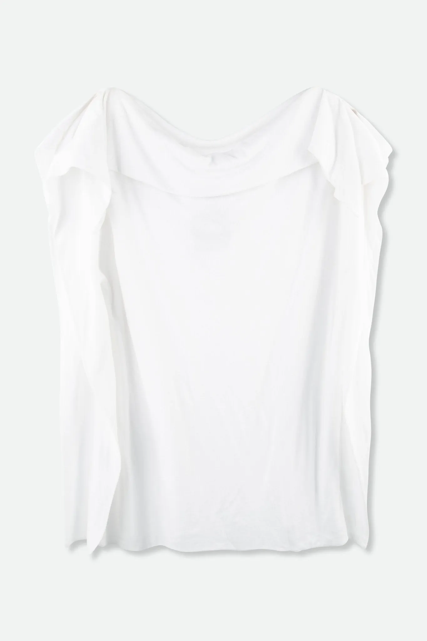 SLEEVELESS BOAT NECK TEE IN PIMA COTTON