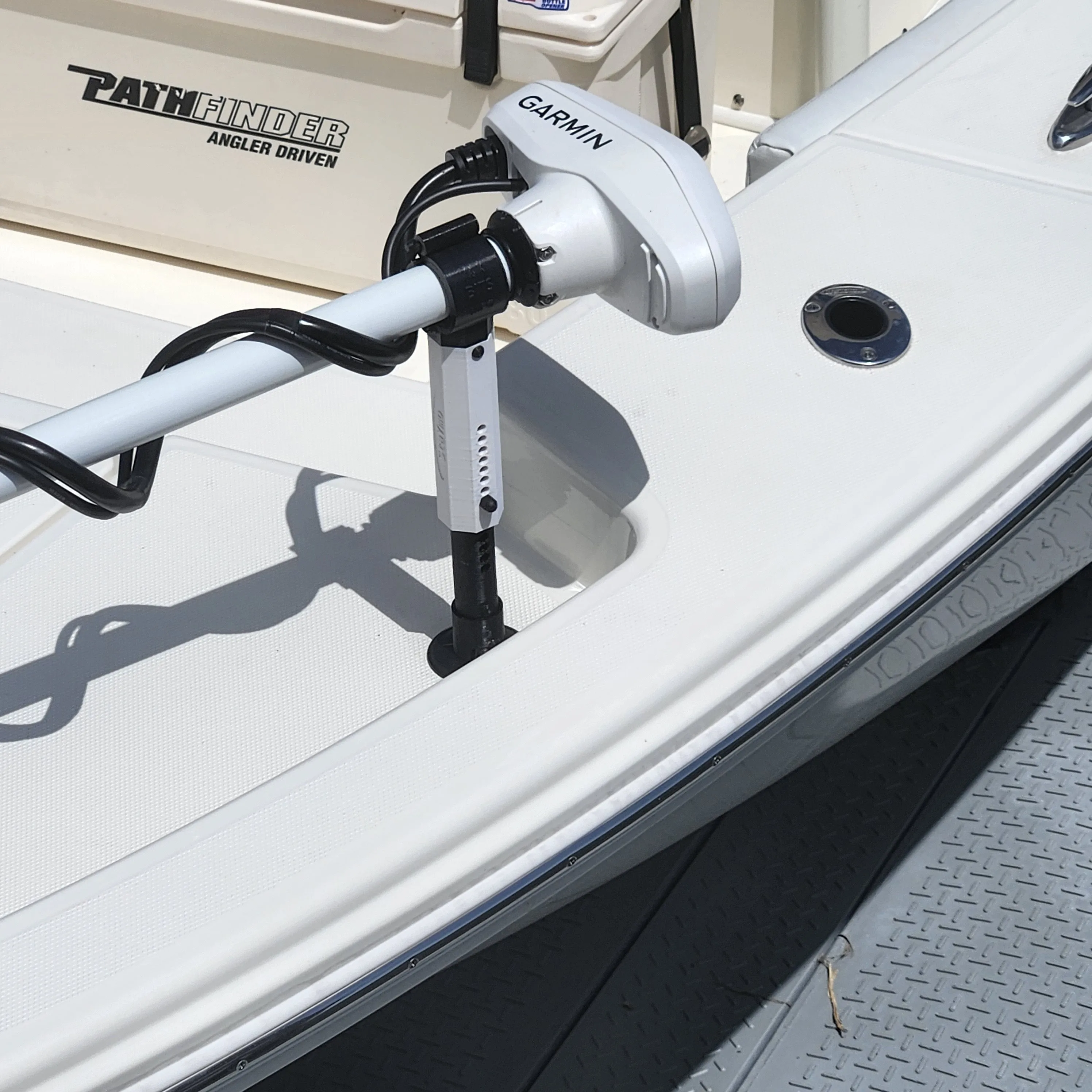 StaYmo Stabilizer- Fits Garmin Kraken trolling motor - G2 Deck Series - New for 2025