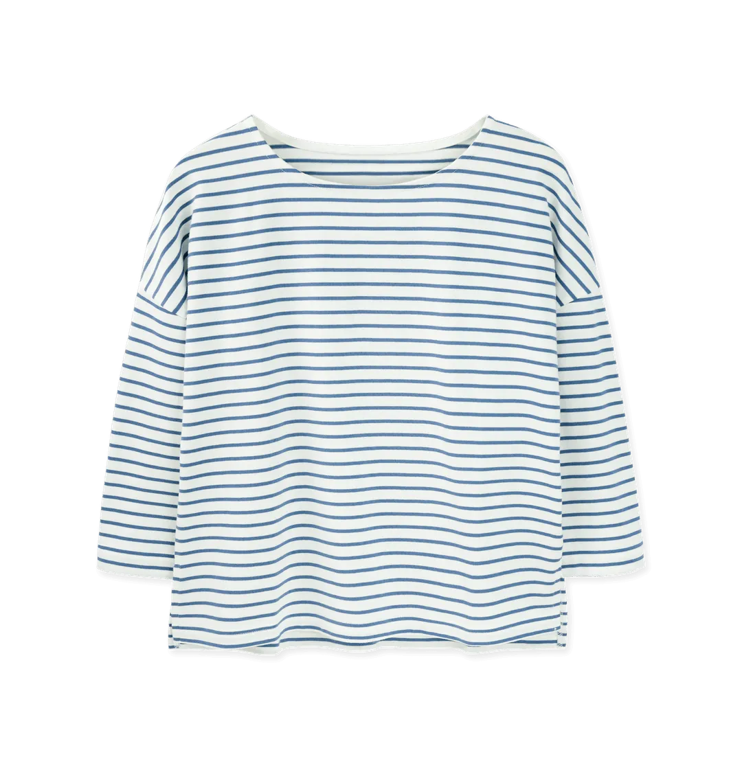 Striped Boat Neck Top