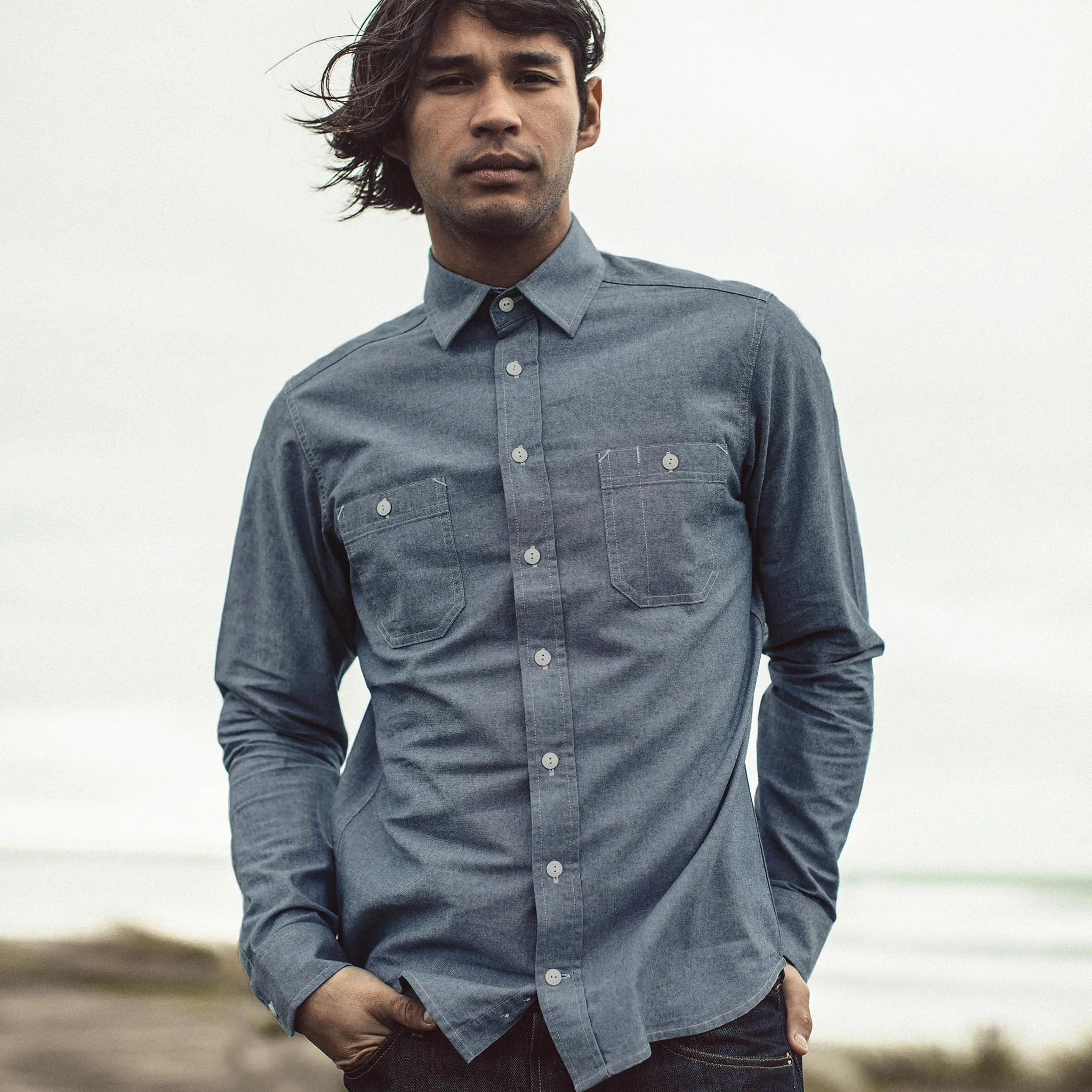 The California in Blue Everyday Chambray