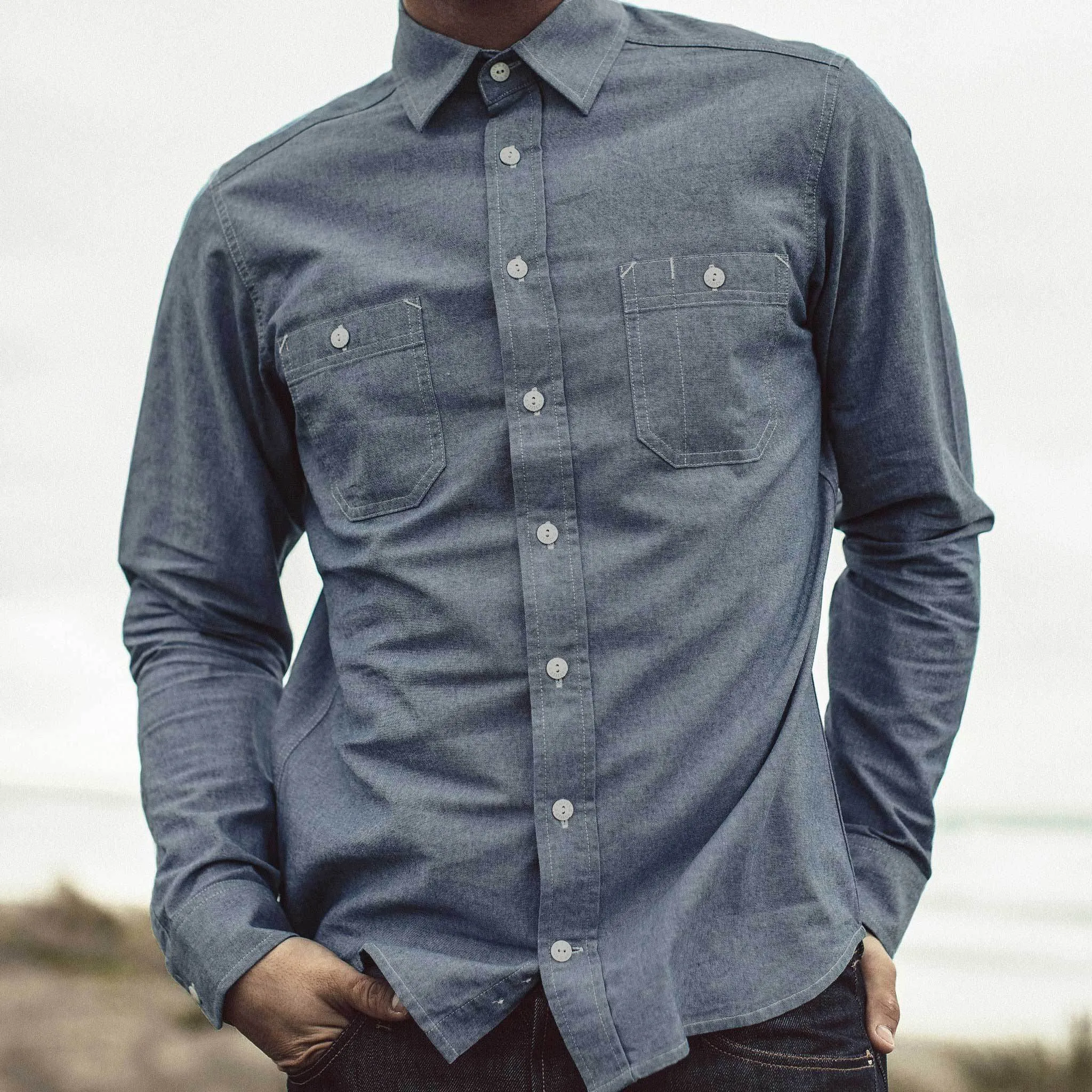 The California in Blue Everyday Chambray