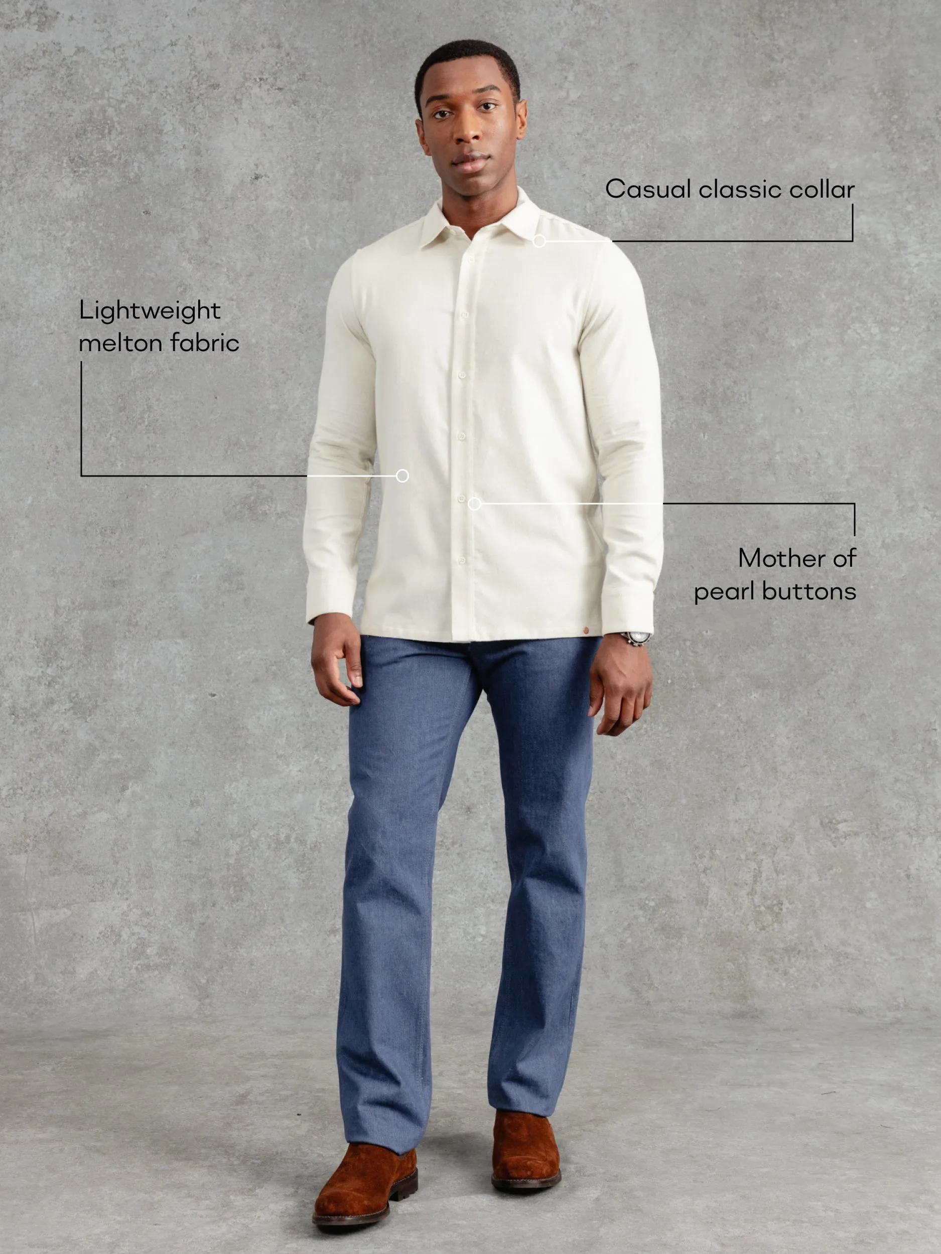 The Victor Melton Shirt - Ivory