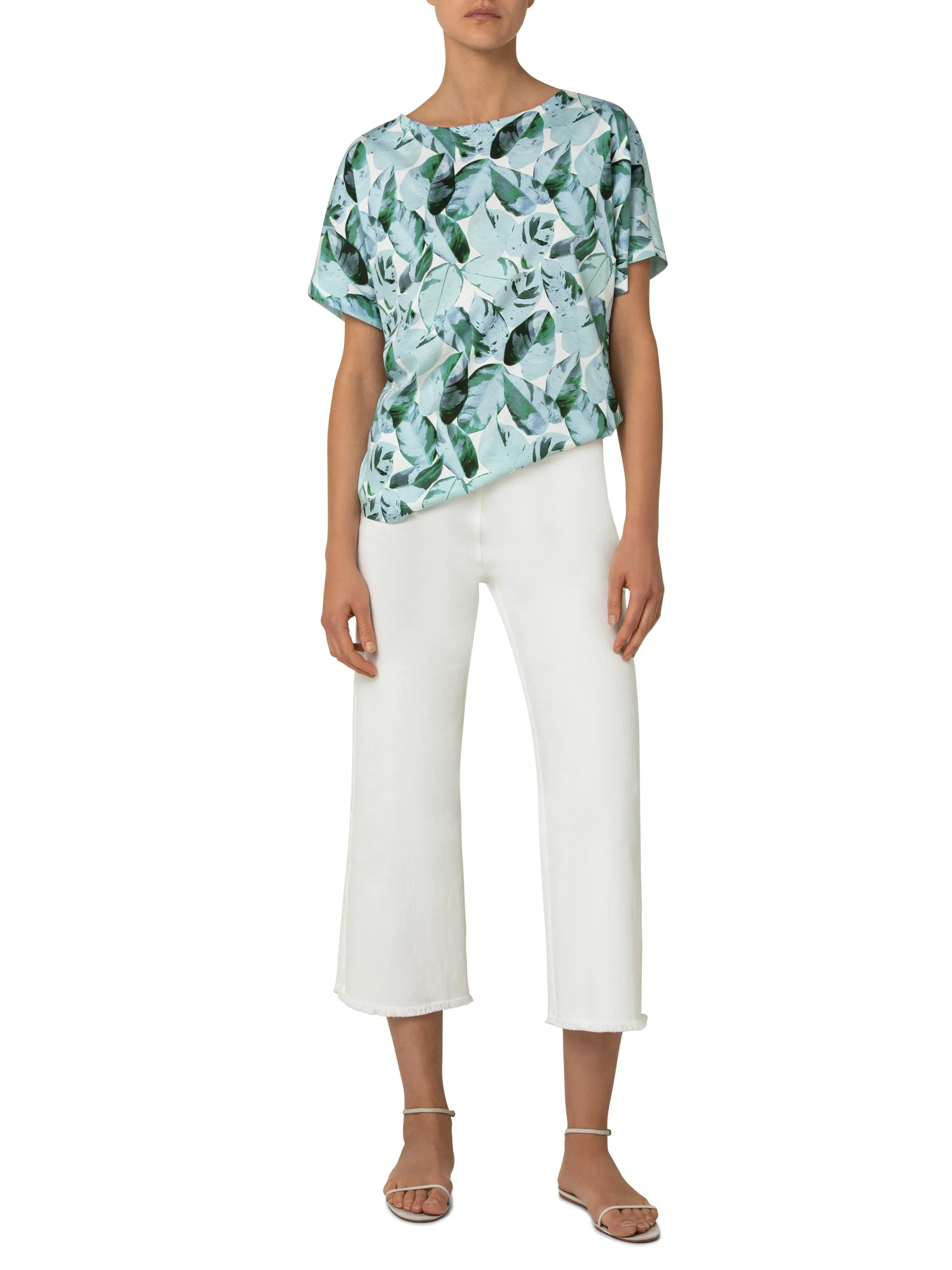 Top - Tropical Green/Blue/Off-White/Print