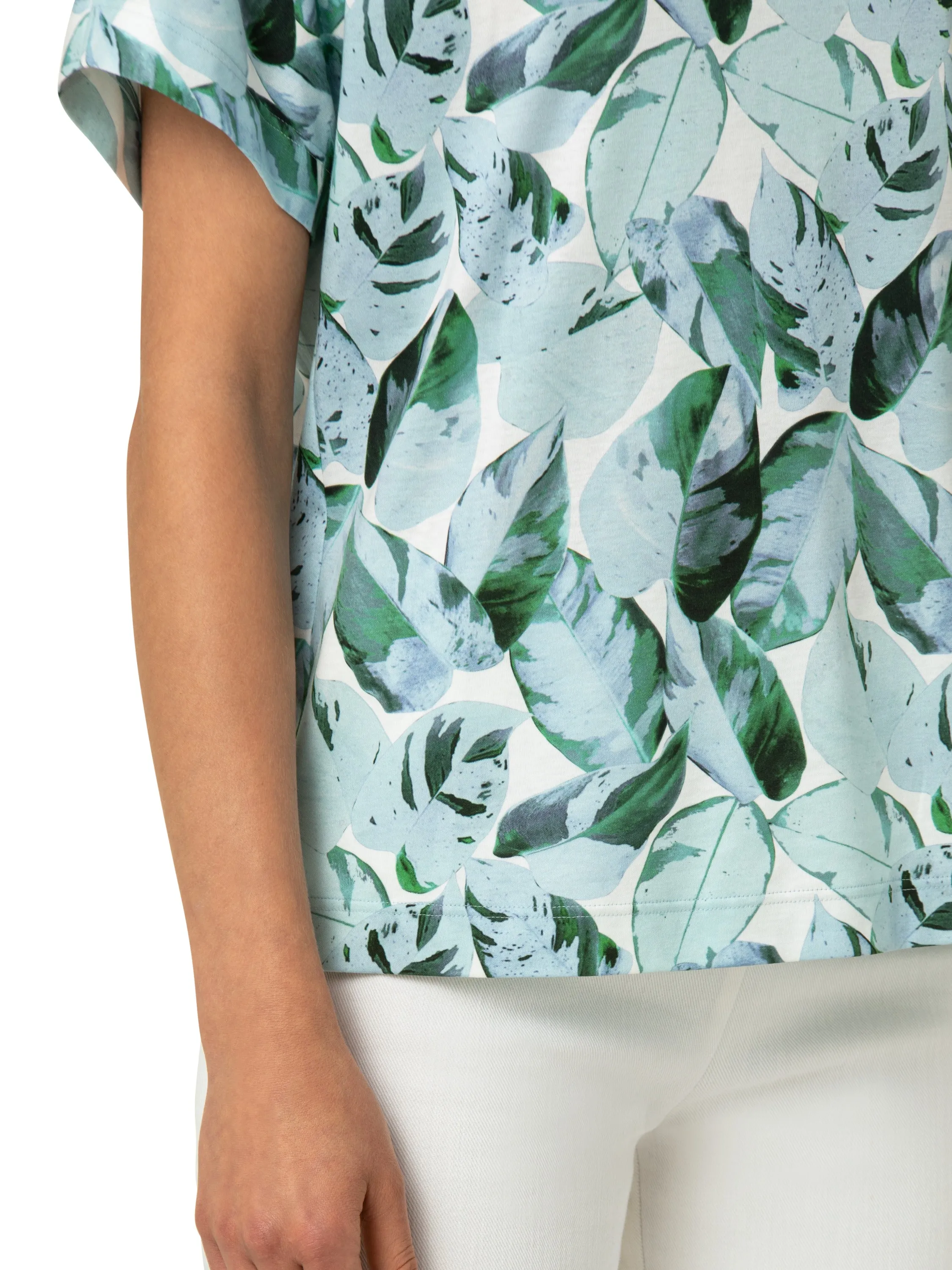 Top - Tropical Green/Blue/Off-White/Print