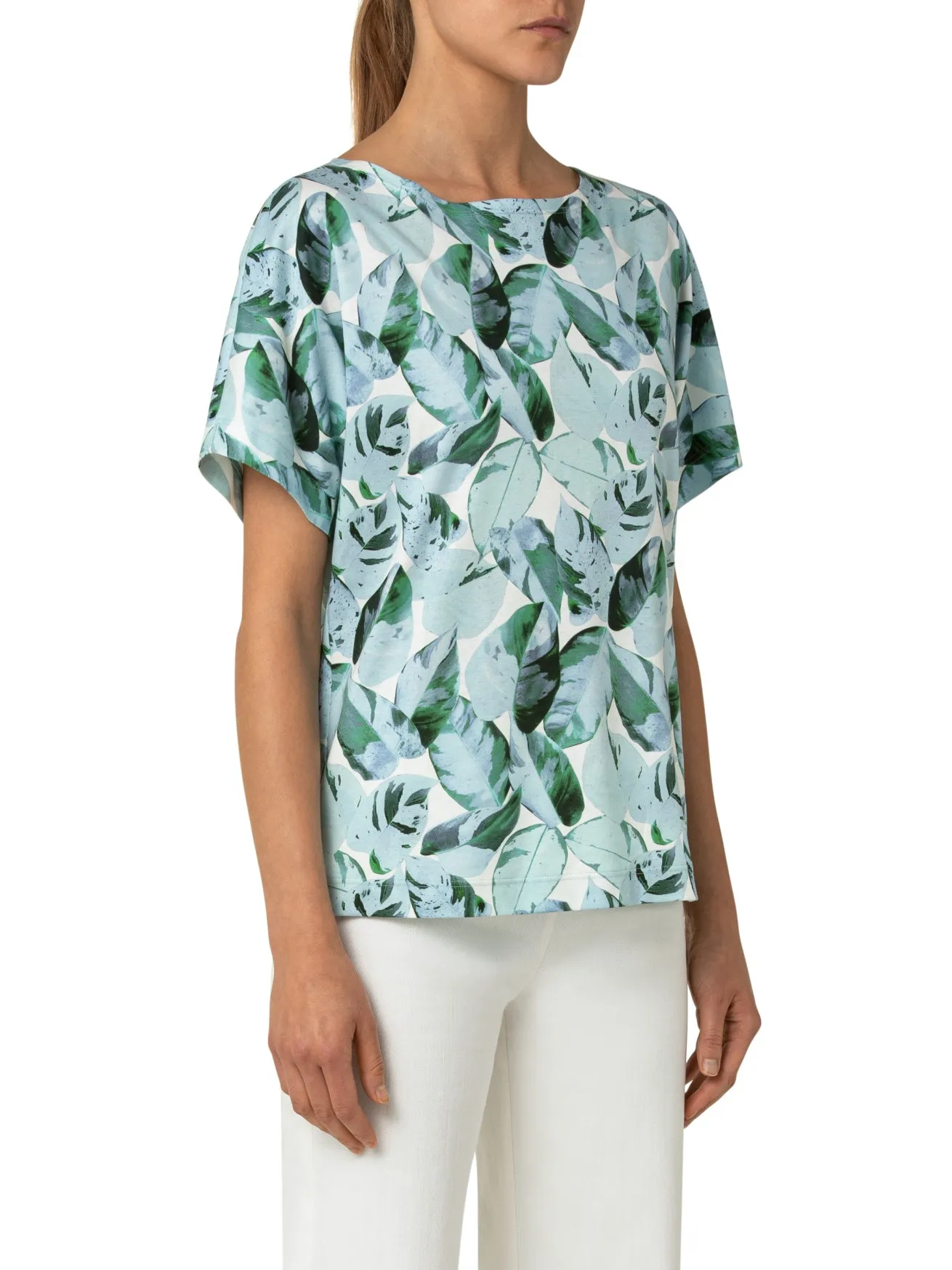 Top - Tropical Green/Blue/Off-White/Print