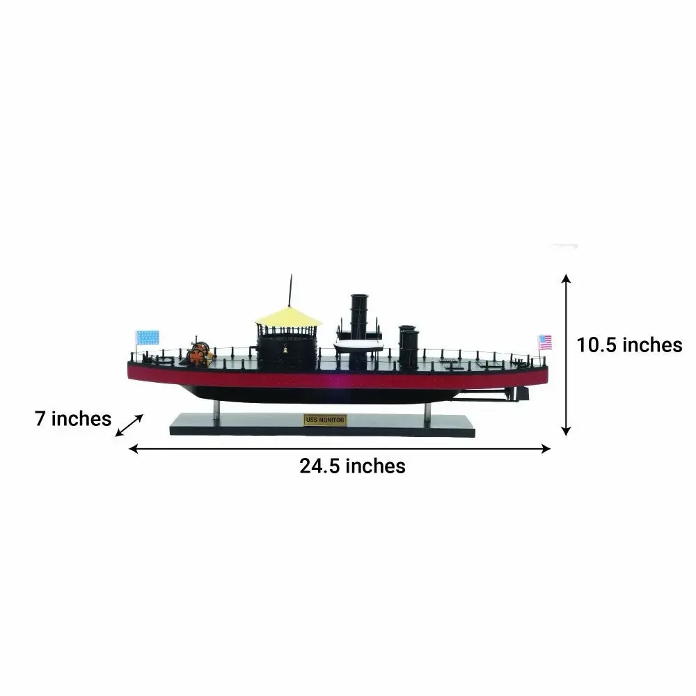 USS MONITOR Civil War Ship Model