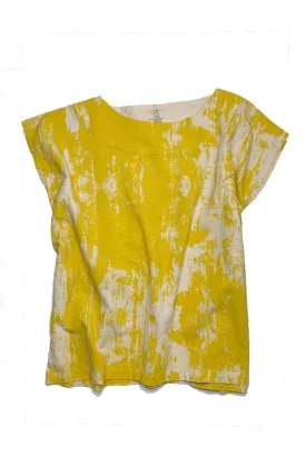 UZI BARK PRINT TUNIC TOP