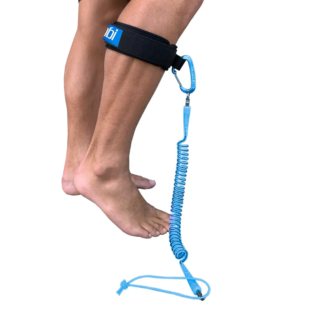 Vaikobi Ocean Paddling Calf Leash - Cyan