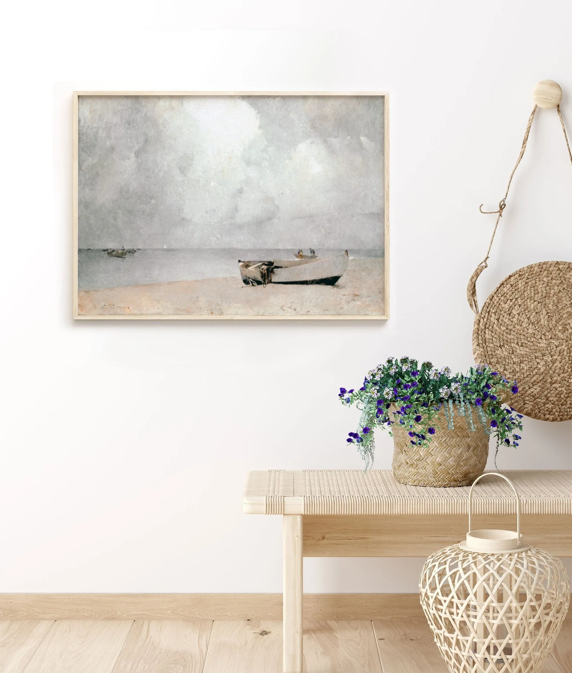 Vintage Coastal Boat Wall Art