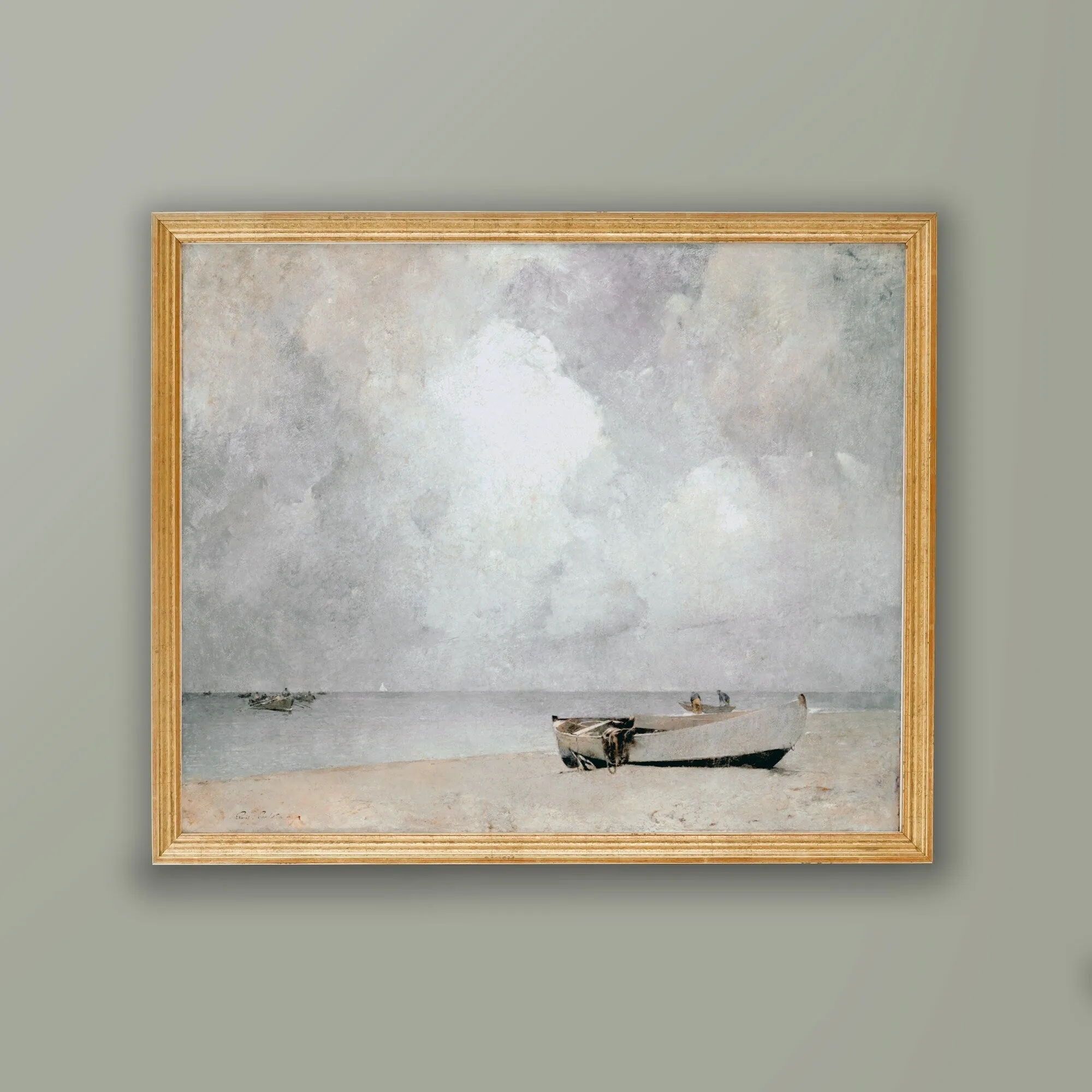 Vintage Coastal Boat Wall Art