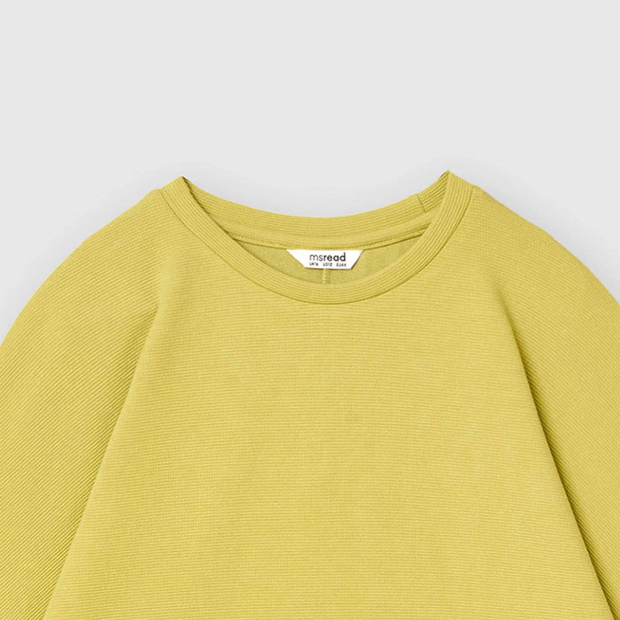 Waffle Three Quarter Sleeve Tee