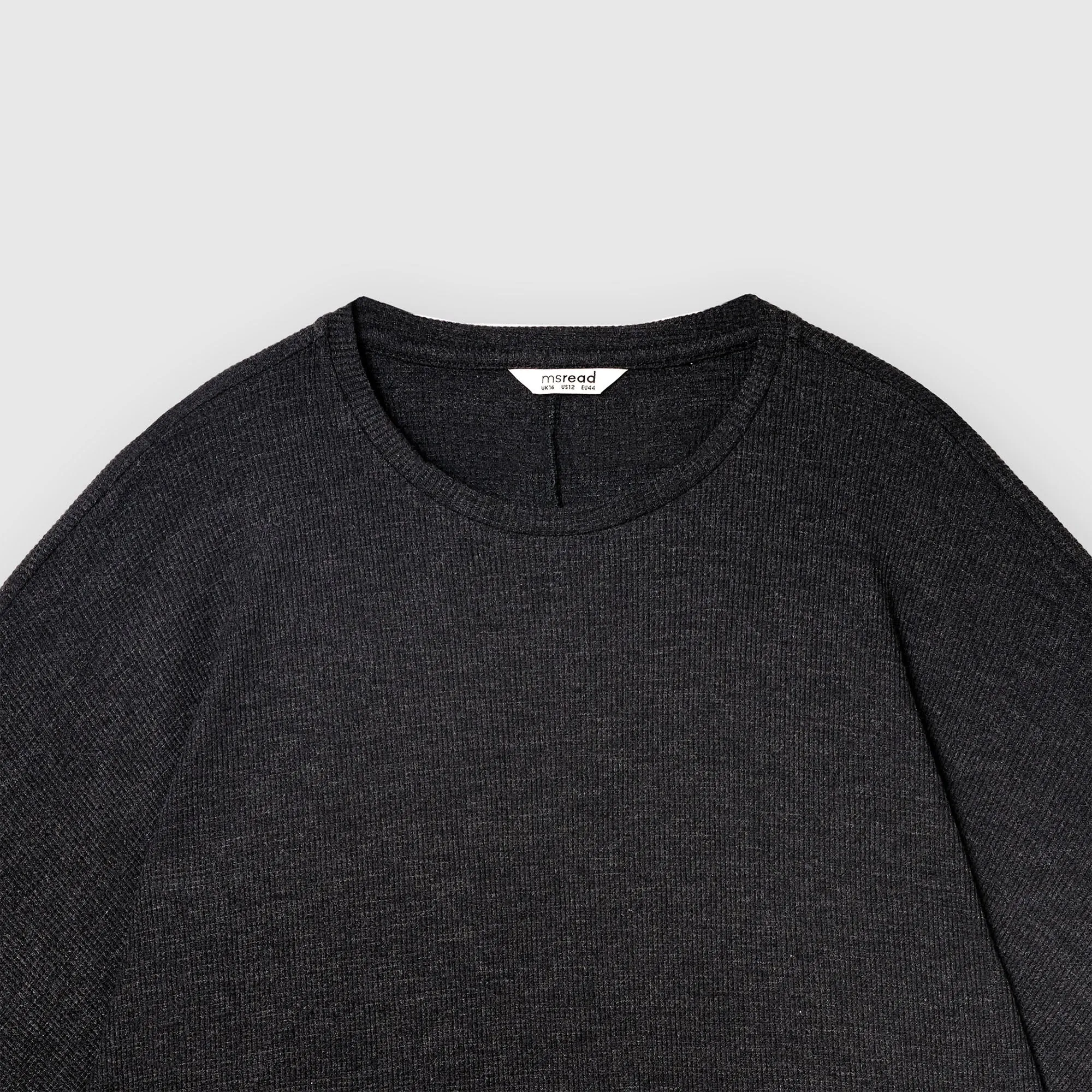 Waffle Three Quarter Sleeve Tee