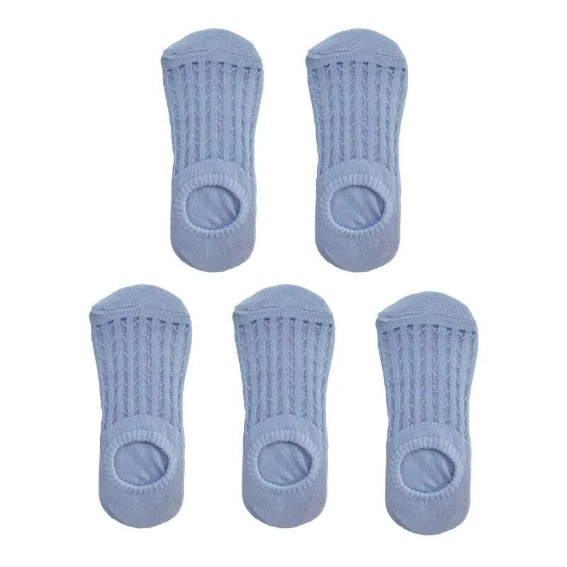 Women's Thin Mesh Boat Socks (5 pairs)