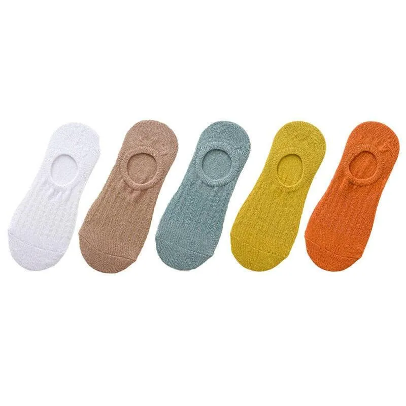 Women's Thin Mesh Boat Socks (5 pairs)