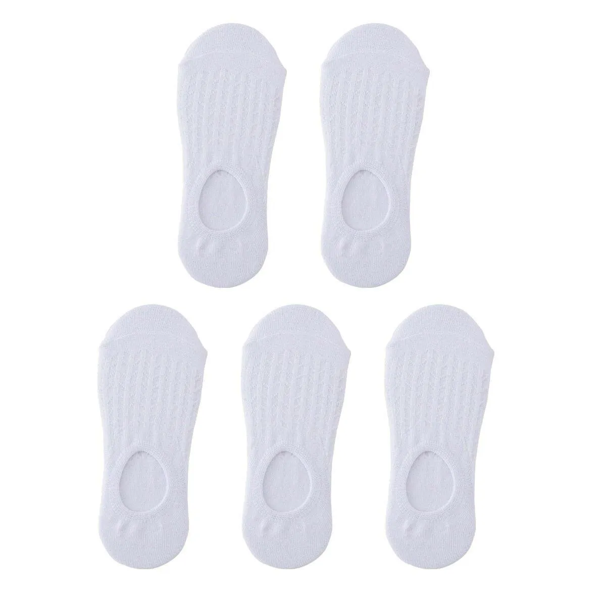 Women's Thin Mesh Boat Socks (5 pairs)